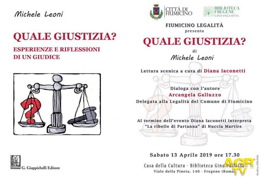 Fregene, il giudice Leoni alla rassegna sulla legalità Fregene, il giudice Leoni alla rassegna sulla legalità