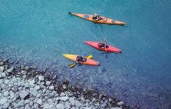 Tevere, discesa in kayak, ultima tappa a Fiumicino