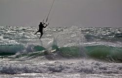 Litorale romano, location ideale per il Kite surf