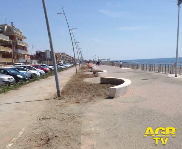 Ostia, il restyling del lungomare di ponente Ostia, il restyling del lungomare di ponente
