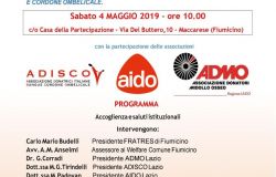 Maccarese, incontro sulla donazione di sangue ed il testamento biologico