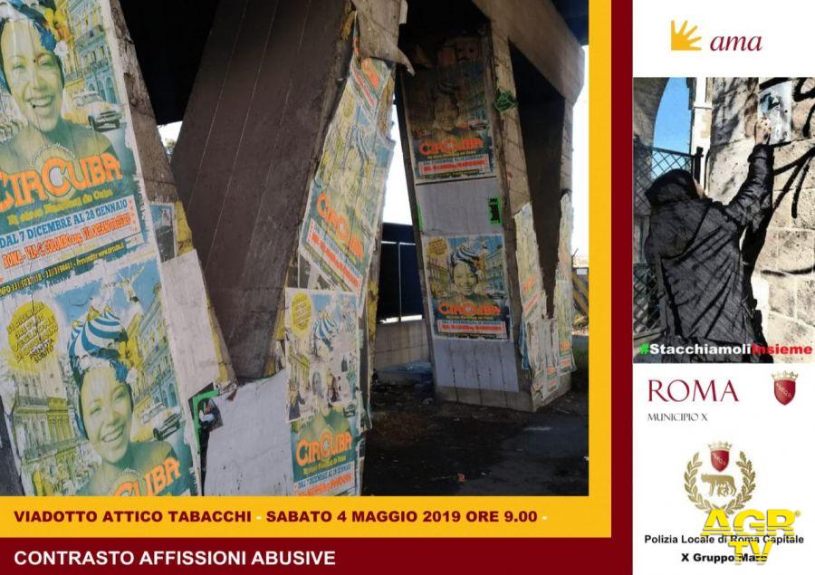 Ostia, remake ai piloni del viadotto Nuttal