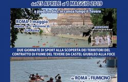 Discesa Internazionale del Tevere in canoa e bici