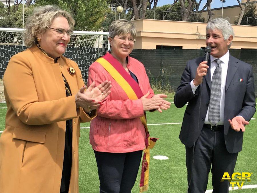 Ostia, inaugurato lo spazio giochi nella scuola di via Segurana