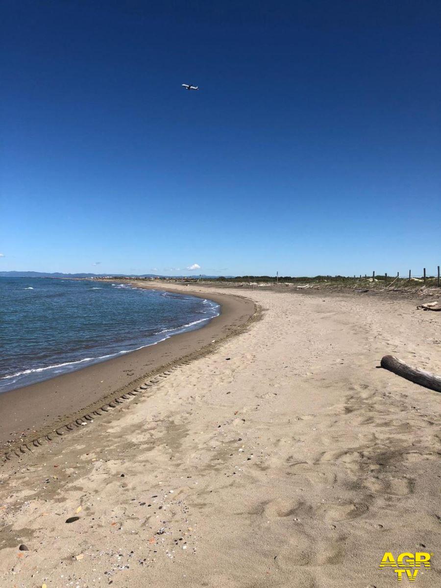 Fiumicino, effettuata una pulizia straordinaria della spiaggia di Coccia di morto