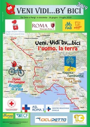 Da Ostia a Parigi in bici....presentazione l'8 giugno al chiostro