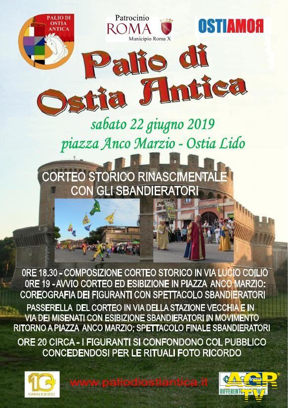 Ostia, corteo storico in piazza Anco Marzio Ostia, corteo storico in piazza Anco Marzio