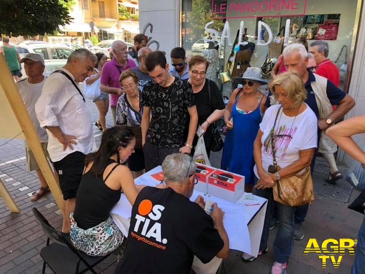 Ostia comune, mille firme raccolte in 12 ore