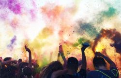 Holi beach party.... al Singita di Fregene