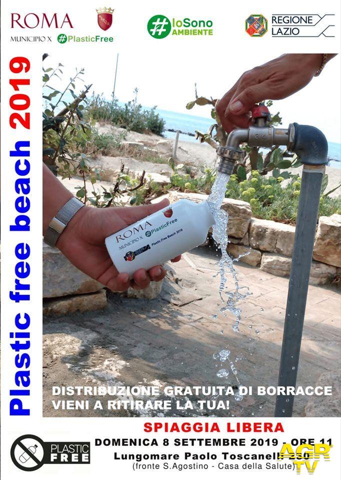 Ostia, 5000 borraccie riutilizzabili distribuite sulle spiagge libere Ostia, 5000 borraccie riutilizzabili distribuite sulle spiagge libere