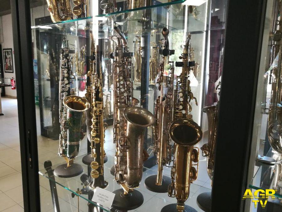 Maccarese, museo del saxofono, concerto della Original Saxie Band