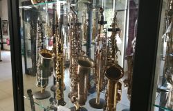 Maccarese, museo del saxofono, concerto della Original Saxie Band