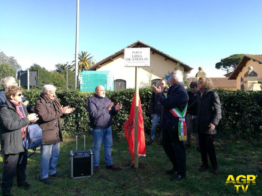 Maccarese, intitolato il parco a Lidia De Angelis