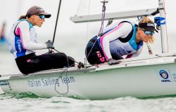 HEMPEL WORLD CUP SERIES MIAMI: Terzo giorno di regate vento forte, ancora in evidenza le azzurre del 470 W