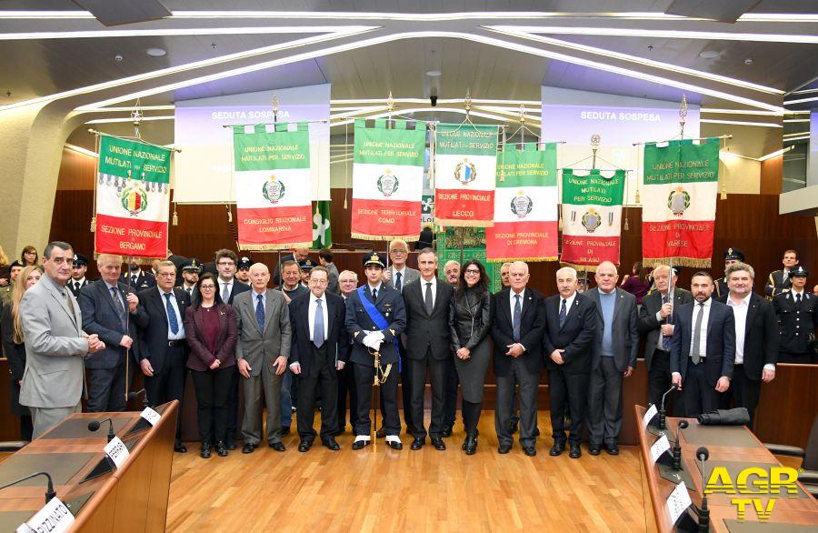 la cerimonia in Aula Consiliare la cerimonia in Aula Consiliare