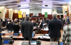 la cerimonia in Aula Consiliare