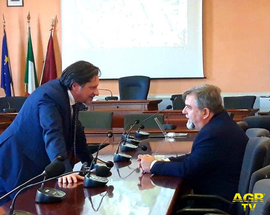 capogruppo del M5S Antonino Di Giovanni e il Presidente della Commissione Ambiente Francesco Vitolo.