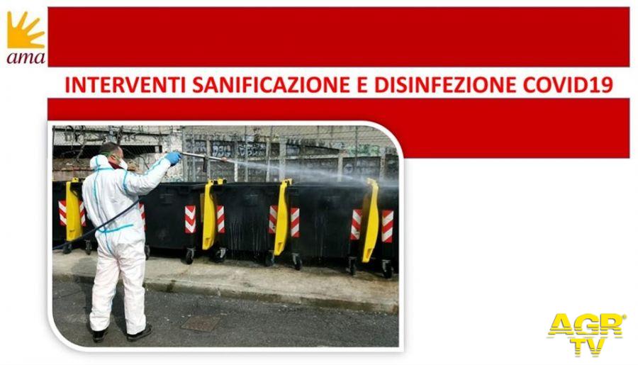 Municipio X, pulizia e sanificazione delle strade, operazione in corso Municipio X, pulizia e sanificazione delle strade, operazione in corso