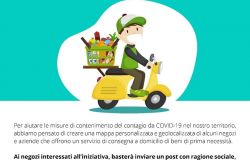 Ostia, mappa interattiva per i servizi di consegna a domicilio