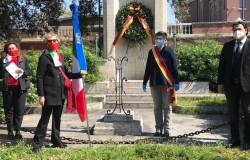 Municipio X, 25 aprile, deposta corona d'alloro al monumento dei caduti