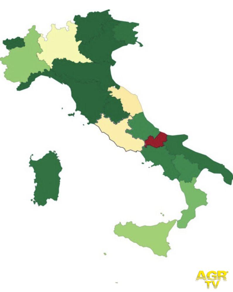 Coronavirus, il Molise torna tra le regioni a basso rischio