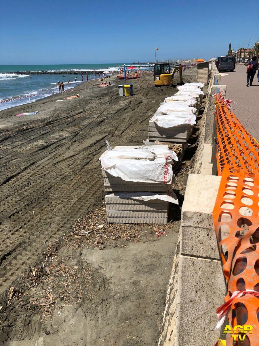 spiagge ostia ponente lavori