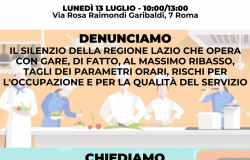 Appalti sanità Lazio, sindacati: Il 13 luglio assemblea pubblica dei delegati e delle delegate degli appalti delle pulizie e sanificazione