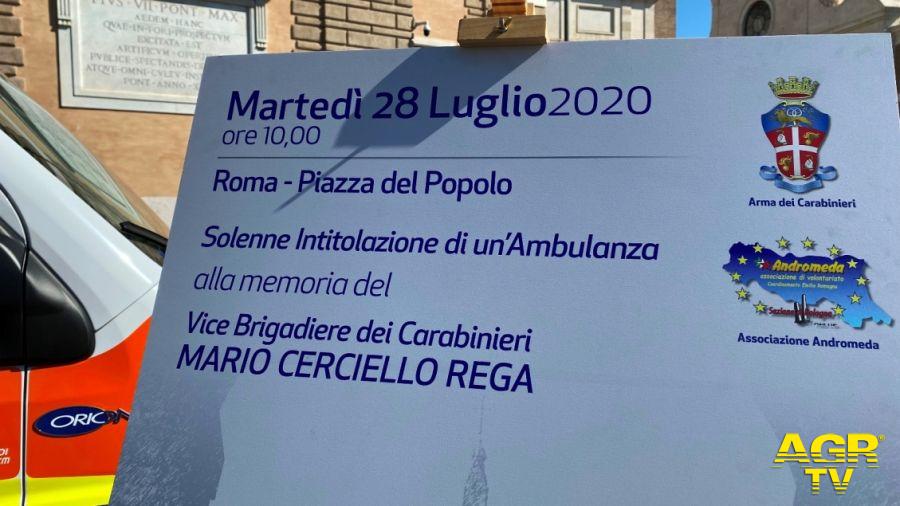 CERCIELLO REGA - intitolata un’ambulanza alla memoria