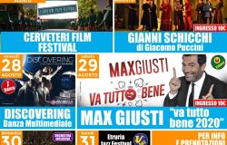 Estate Caerite, in arrivo il Cerveteri Film Festival e Max Giusti con 'Va tutto bene'