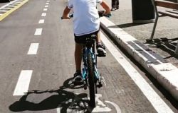 Ostia, si può continuare a pedalare sul lungomare....è tutto o.k.