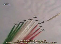 Air international show sul lungomare di Ostia