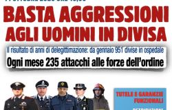 Divise in piazza del Popolo mercoledì prossimo contro le continue aggressioni