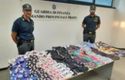 GdF. Prato, sequestro di 7.000 mascherine con marchi contraffatti