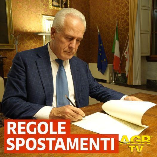 Regione. Covid, nuova ordinanza con le regole per uscire dal proprio Comune