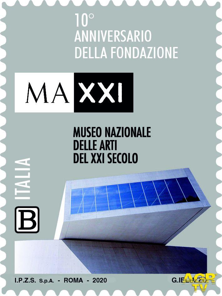 Il Maxxi museo delle arti, tra le Eccellenze del sapere in filatelia