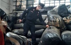 A Campi Bisenzio i Carabinieri Forestali individuano un fabbricato contenente 500 sacchi di scarti tessili