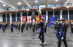 Il giuramento degli allievi dell'Accademia navale