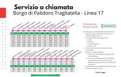 tabella servizio bus a chiamata