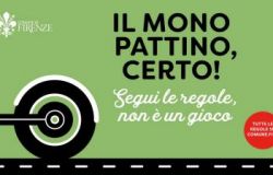 Firenze. Casco obbligatorio per l'uso dei monopattini elettrici