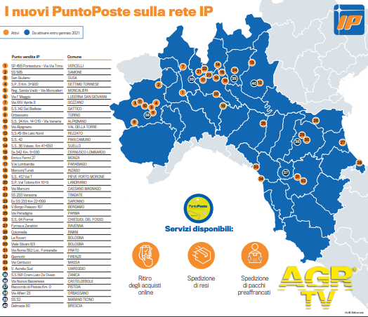 Poste Italiane: in Toscana con IP sarà possibile spedire e ricevere pacchi anche al distributore Poste Italiane: in Toscana con IP sarà possibile spedire e ricevere pacchi anche al distributore