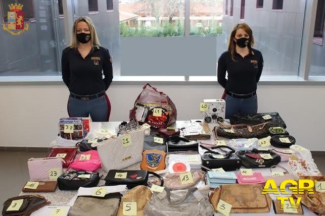 Polizia di Stato sgomina banda dedita alla commissione di furti seriali di abbigliamento e oggetti griffati