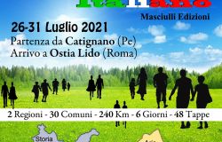 Primo Cammino letterario italiano da Catignano ad Ostia