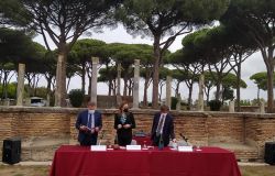 Ostia Antica, svelata la targa del Marchio del Patrimonio Culturale Europeo