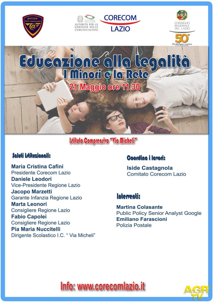 Bullismo a Roma, Corecom Lazio, si può prevenire con attività di media education Bullismo a Roma, Corecom Lazio, si può prevenire con attività di media education