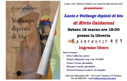 Lucio e Volfango dipinti di blu