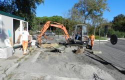 Fiumicino, rotatoria Coccia di Morto, via ai lavori