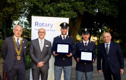 Due poliziotti della Questura di Firenze premiati dal Rotary