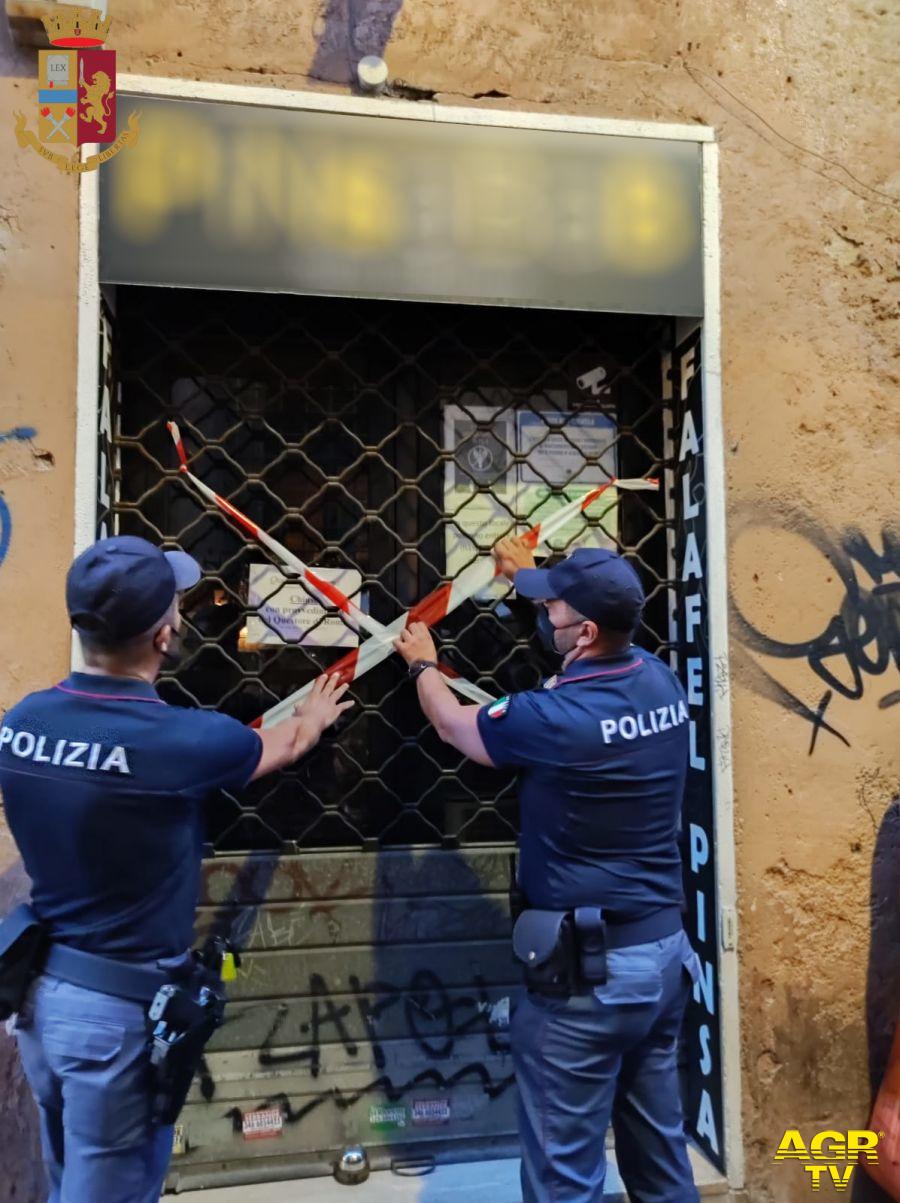 chiusura locale polizia