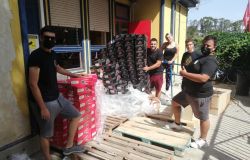 ADR, donazione alla Protezione civile di Fiumicino, scarpe antifortunistica