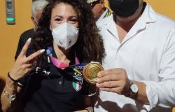 Ostia Antica, festa grande per il ritorno di Antonella Parmisano, oro a Tokio nella marcia femminile
